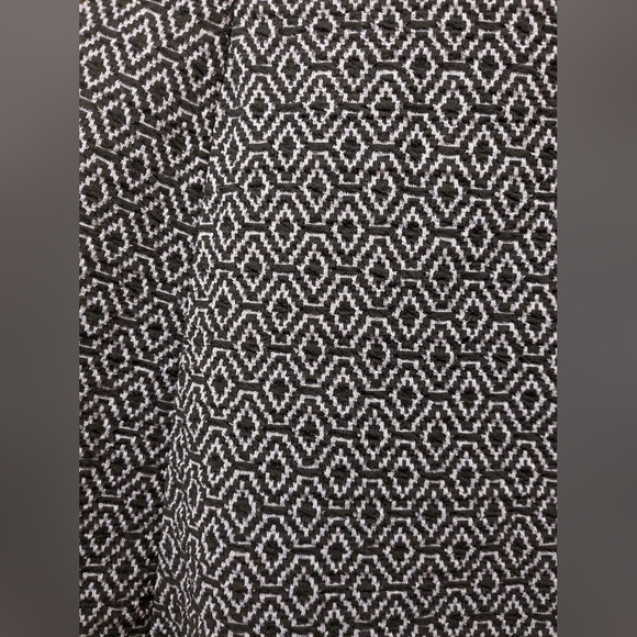 Zara Vintage Navy Blue Artsy Geometric A-Line Mini Skirt - Picture 3 of 6